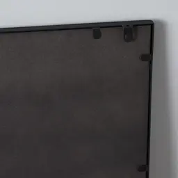 Tessellated Black Square Mirror 