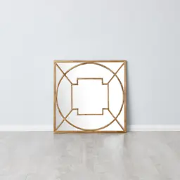 Myrtle Antique Gold Square Mirror 