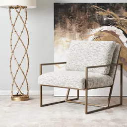 Callum Granite Boucle Occasional Chair 