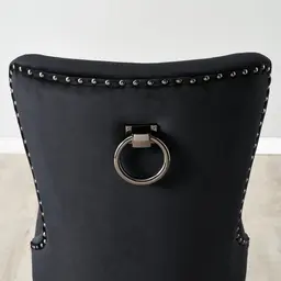 Viktor Black Velvet Dining Chair 