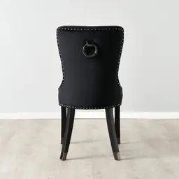 Viktor Black Velvet Dining Chair 