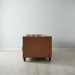 Russell Vintage Tan Leather 3-Seater Sofa