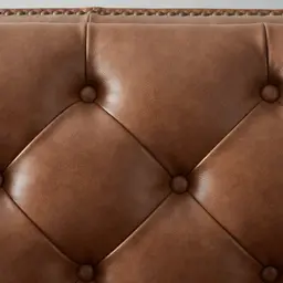 Russell Vintage Tan Leather 3-Seater Sofa