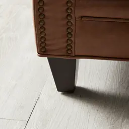 Russell Vintage Tan Leather 3-Seater Sofa