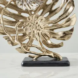 Golden Monstera Decorative - Large