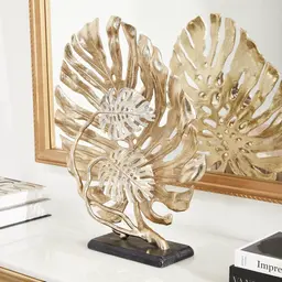 Golden Monstera Decorative - Large