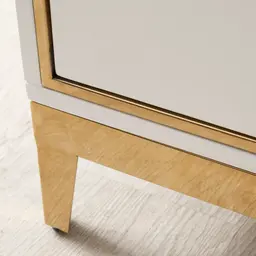 Jacus White Bedside Table