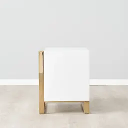 Broden White Bedside Table