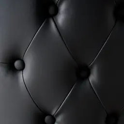 Camille II Black Vegan Leather Dining Chair 