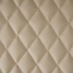 Quinn Sand Beige Vegan Leather Bar Stool  - Brass Colour Legs