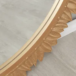 Summer Antique Gold Round Mirror