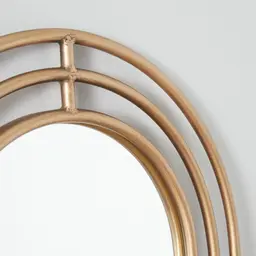 Hippodrome Antique Gold Oval Mirror 