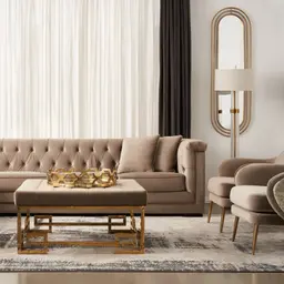 Hippodrome Antique Gold Oval Mirror 