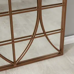 Flavius Arch Mirror -  Brass Colour