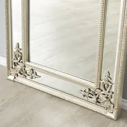Perry Antique Silver Rectangle Mirror 