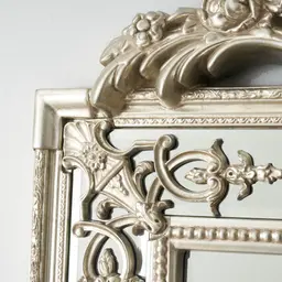 Perry Antique Silver Rectangle Mirror 