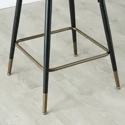 Amber Emerald Velvet Counter Stool - 64cm