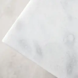 Masa Natural White Marble Dining Table  - Black Legs 150cm