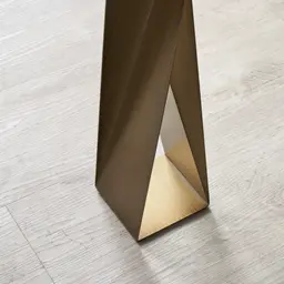 Masa Black Marble Dining Table - Brushed Bronze Legs 200cm