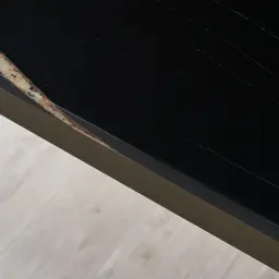 Masa Black Marble Dining Table - Brushed Bronze Legs 200cm