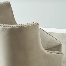 Vogue Beige Velvet Chair 