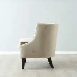 Vogue Beige Velvet Chair 