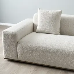 Callie Cream Boucle 3-Seater Sofa