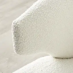 Arlo Light Grey and Vanilla Boucle Occasional Chair