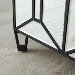 Madeleine Mirror Dining Cabinet - Black Frame
