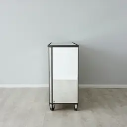 Madeleine Mirror Dining Cabinet - Black Frame