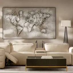 World Map Painting