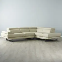 Aster Almond Cream Modular Right Chaise Lounge 