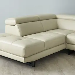 Aster Almond Cream Modular Left Chaise Lounge  