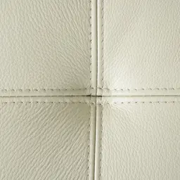 Lennox Almond Cream Leather 3-Seater Sofa