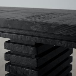 Rafiki Black Mango Wood Dining Table - Large 