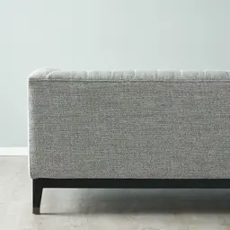 Astoria III Mid Grey Woven Fabric 3-Seater Sofa