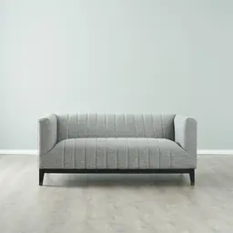 Astoria III Mid Grey Woven Fabric 2-Seater Sofa