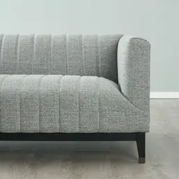 Astoria III Mid Grey Woven Fabric 2-Seater Sofa