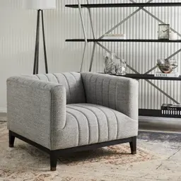 Astoria III Mid Grey Woven Fabric Chair 