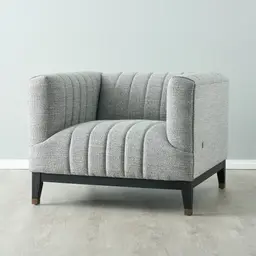 Astoria III Mid Grey Woven Fabric Chair 