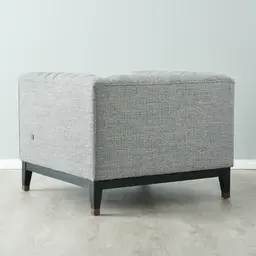 Astoria III Mid Grey Woven Fabric Chair 