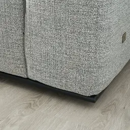 Erica Mid Grey Woven Fabric 4-Seater Sofa