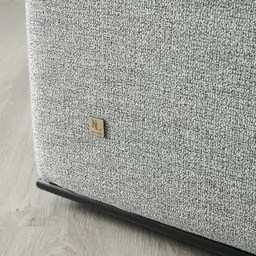 Erica Mid Grey Woven Fabric 3-Seater Sofa 