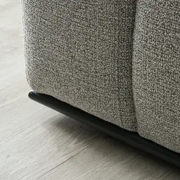 Erica Mid Grey Woven Fabric 3-Seater Sofa 