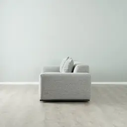 Erica Mid Grey Woven Fabric 3-Seater Sofa 