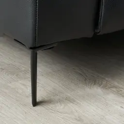 Bruce Black Leather 3-Seater Electric Recliner 