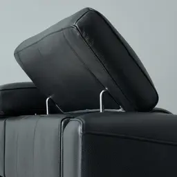 Bruce Black Leather 3-Seater Electric Recliner 