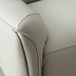 Carolina Cream Leather 3-Seater Electric Recliner 