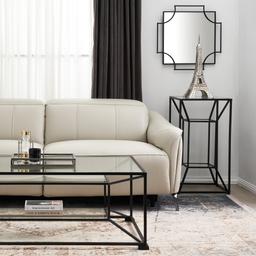 Carolina Cream Leather 2-Seater Electric Recliner 