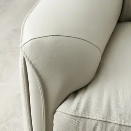 Carolina Cream Leather 2-Seater Electric Recliner 